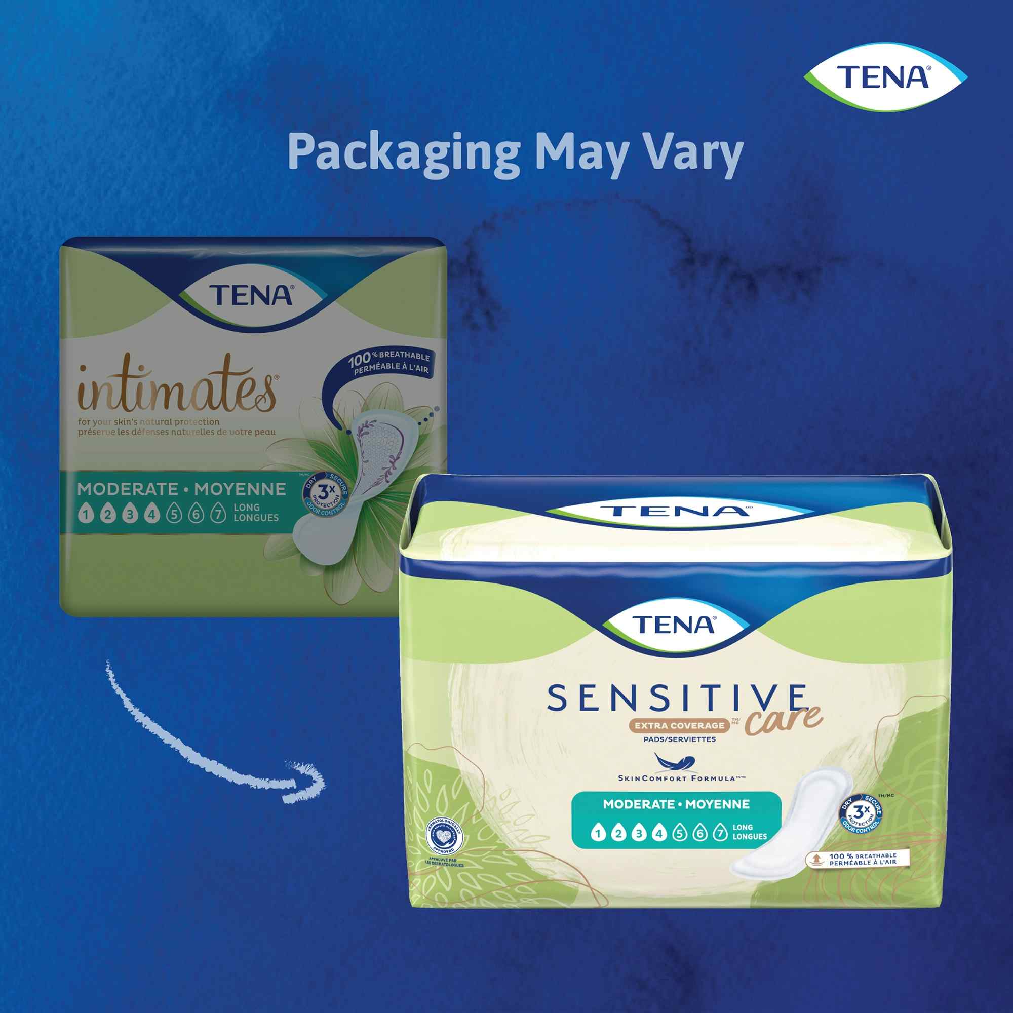 TENA Intimates Moderate Absorbency Incontinence Pads