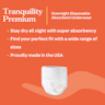Tranquility Premium Overnight Disposable Absorbent Underwear