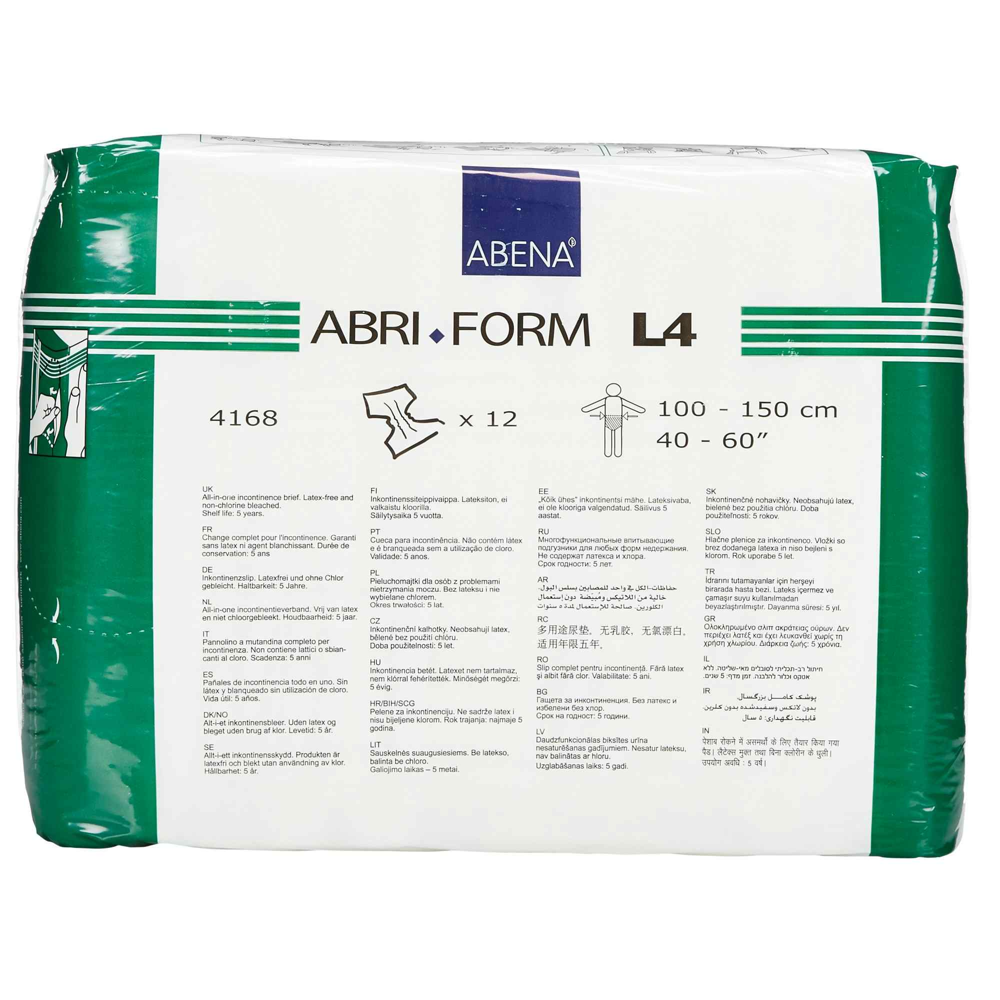 Abena Abri-Form Diapers with Tabs, L4, back