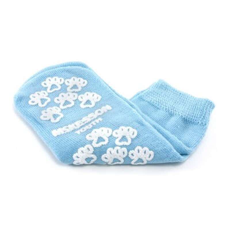 40-3849-CS48
Options: Youth (Shoe Size 4.5-8) - Light Blue - Case of 48, Back view