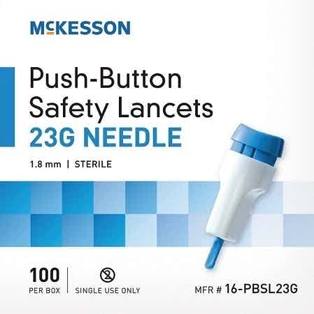 McKesson 23 Gauge Safety Lancets, 1.8 mm