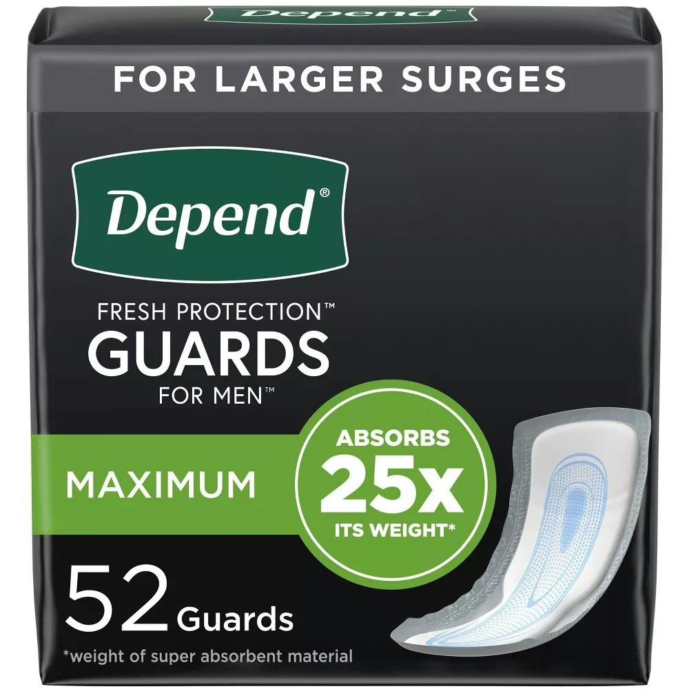 Depend Male Guards, Maximum