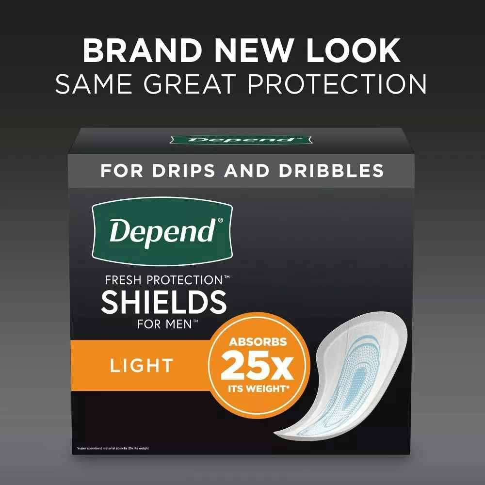 Depend Shields for Men, Light