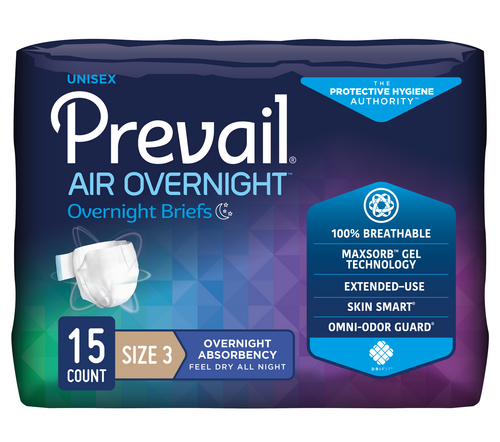 Prevail Air Overnight Closure Absorbency
