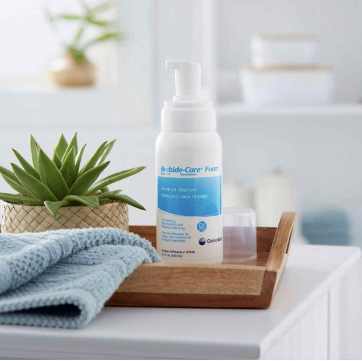 Bedside-Care Rinse-Free Shampoo and Body Wash Foam