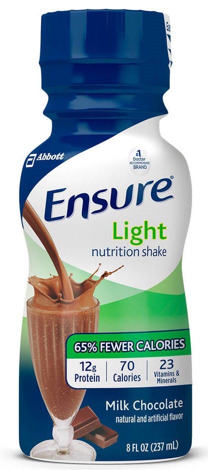 Ensure Light Nutrition Shake, 8 oz, Milk Chocolate