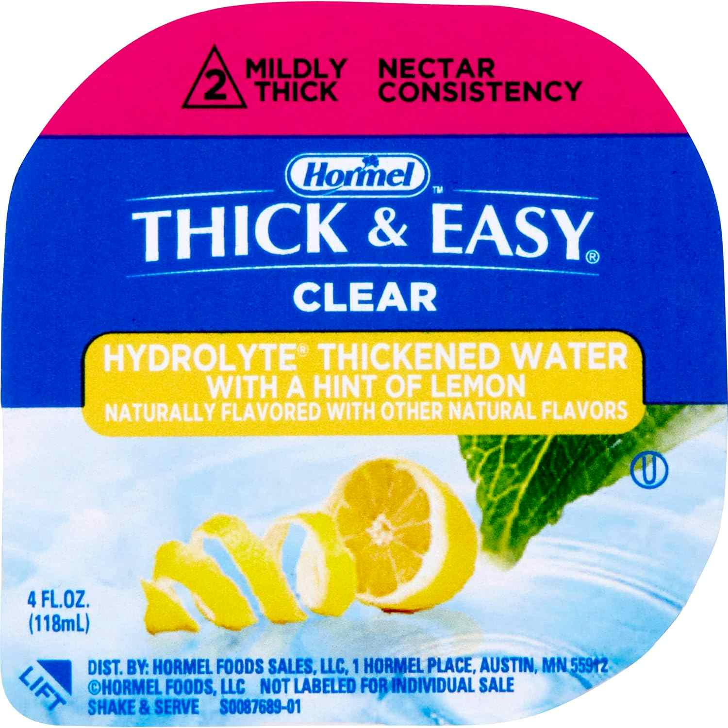 Thick & Easy Hydrolyte Thickened Water, Nectar Consistency