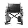 McKesson Bariatric Dual Axle Desk Length Wheelchair, 450 lbs. Weight Capacity