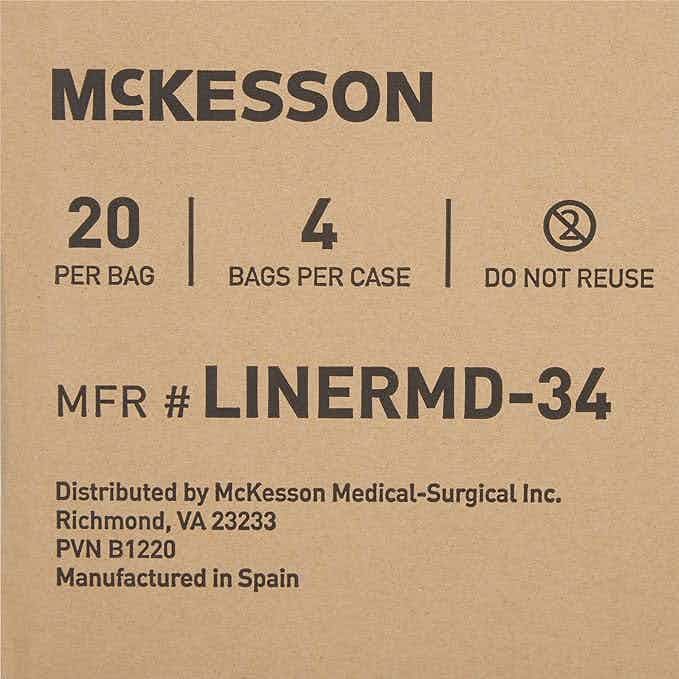 McKesson Classic Disposable Incontinence Liner, Moderate Absorbency