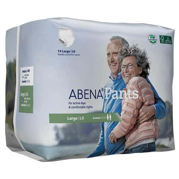 Abena Unisex Disposable Pull On Adult Diaper with Tear Away Seams, Moderate Absorbency, 1000017174, Large (38-55") - Bag of 14