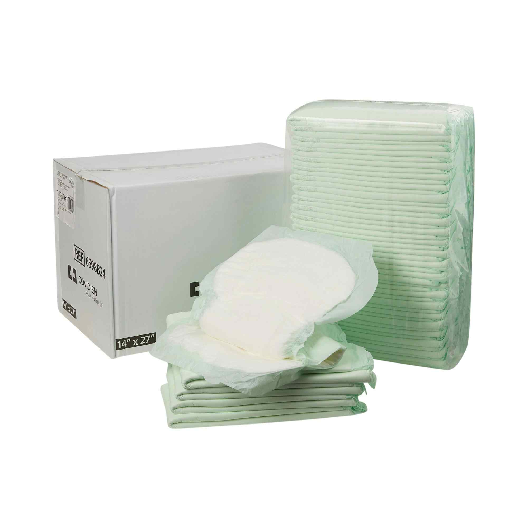 Wings Adult Unisex Disposable Incontinence Liner, Moderate Absorbency , 6598B24-, White - 14 X 27" - Case of 48 Liners (2 Packs)