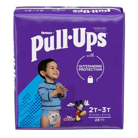 Huggies Boys Pull-Ups with Outstanding Protection, Moderate Absorbency, 51334, 2T-3T - Case of 92 (4 Packs)