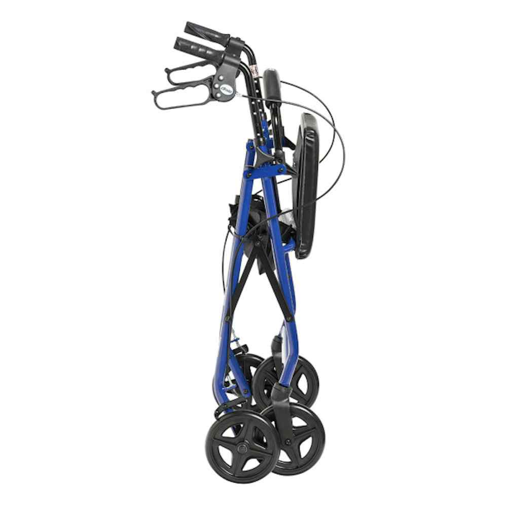 drive Adjustable Height 4 Wheel Rollator, 7.5" Casters, : R728BL,  - 1 Each: