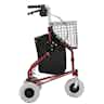 Traveler Adjustable Height 7 Wheel Rollator, 8" Casters, 4900RD, Red - 1 Each