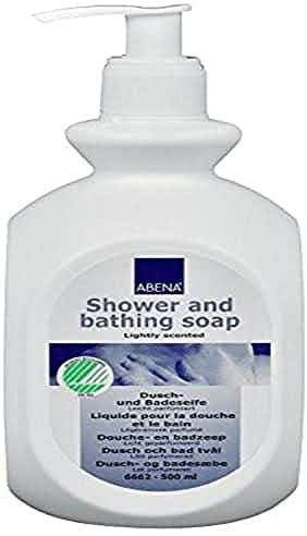 Abena Shower and Bathing Soap, Gently Scented, 500 mL