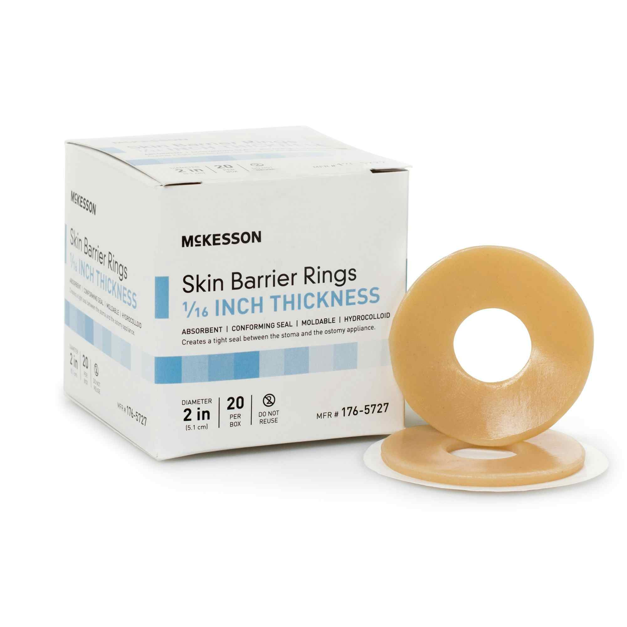 McKesson Skin Barrier Rings, 1/16" Thickness, 176-5727, 1 Each
