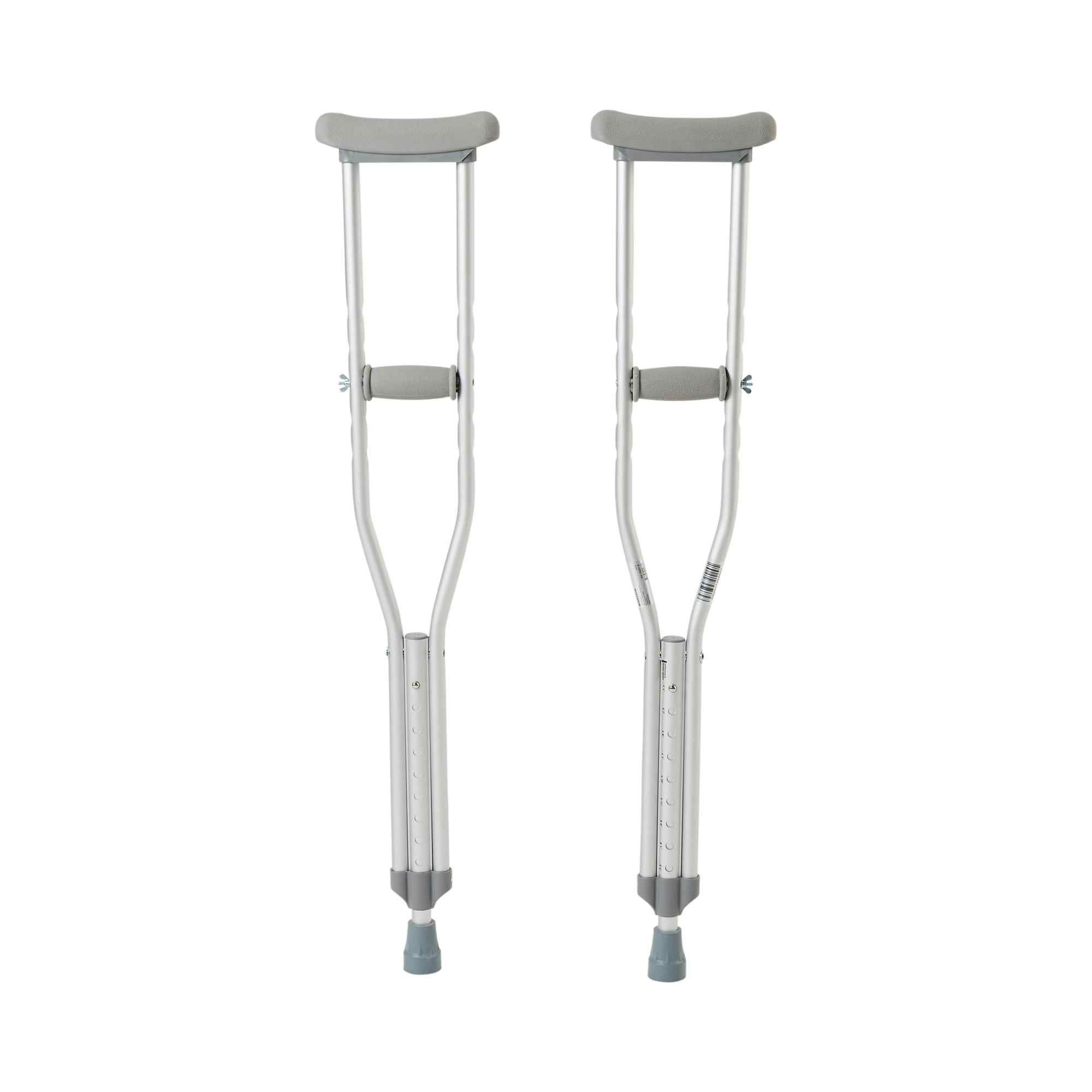 McKesson Youth Push Button Aluminum Crutches, 146-10401-8, 1 Pair