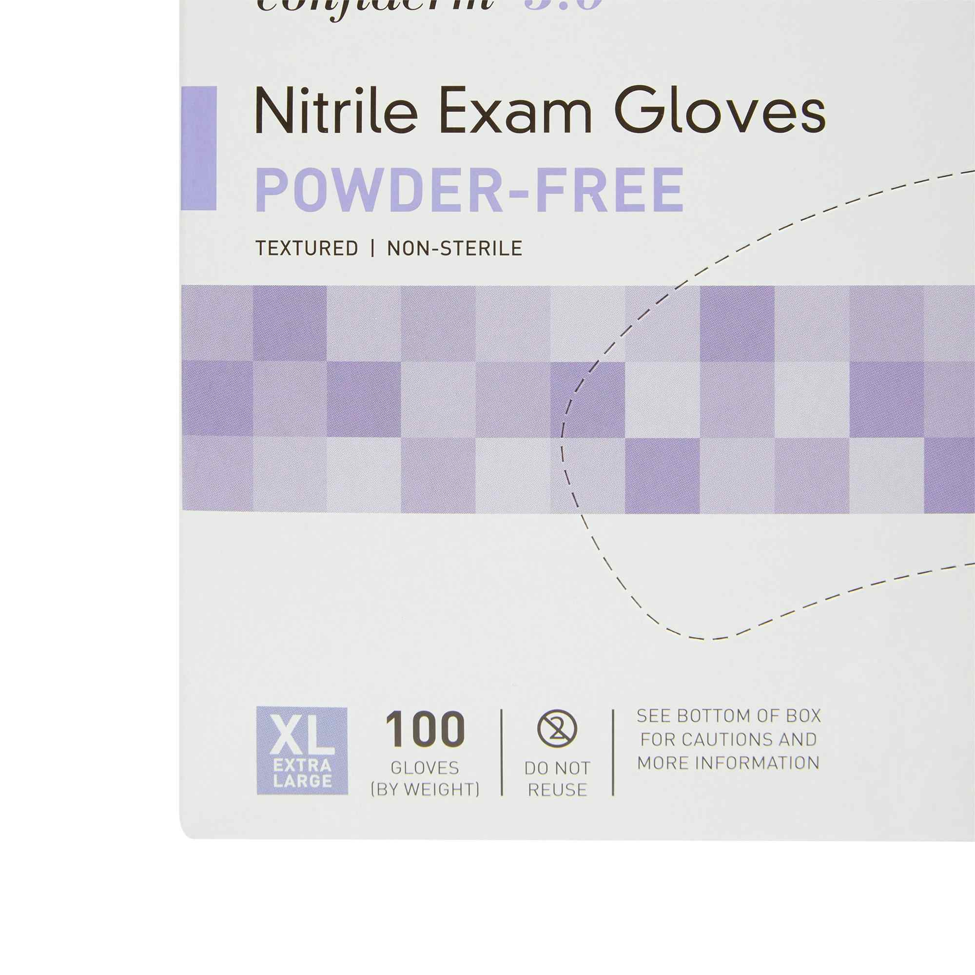 McKesson Confiderm 3.0 Nitrile Exam Gloves, Powder Free