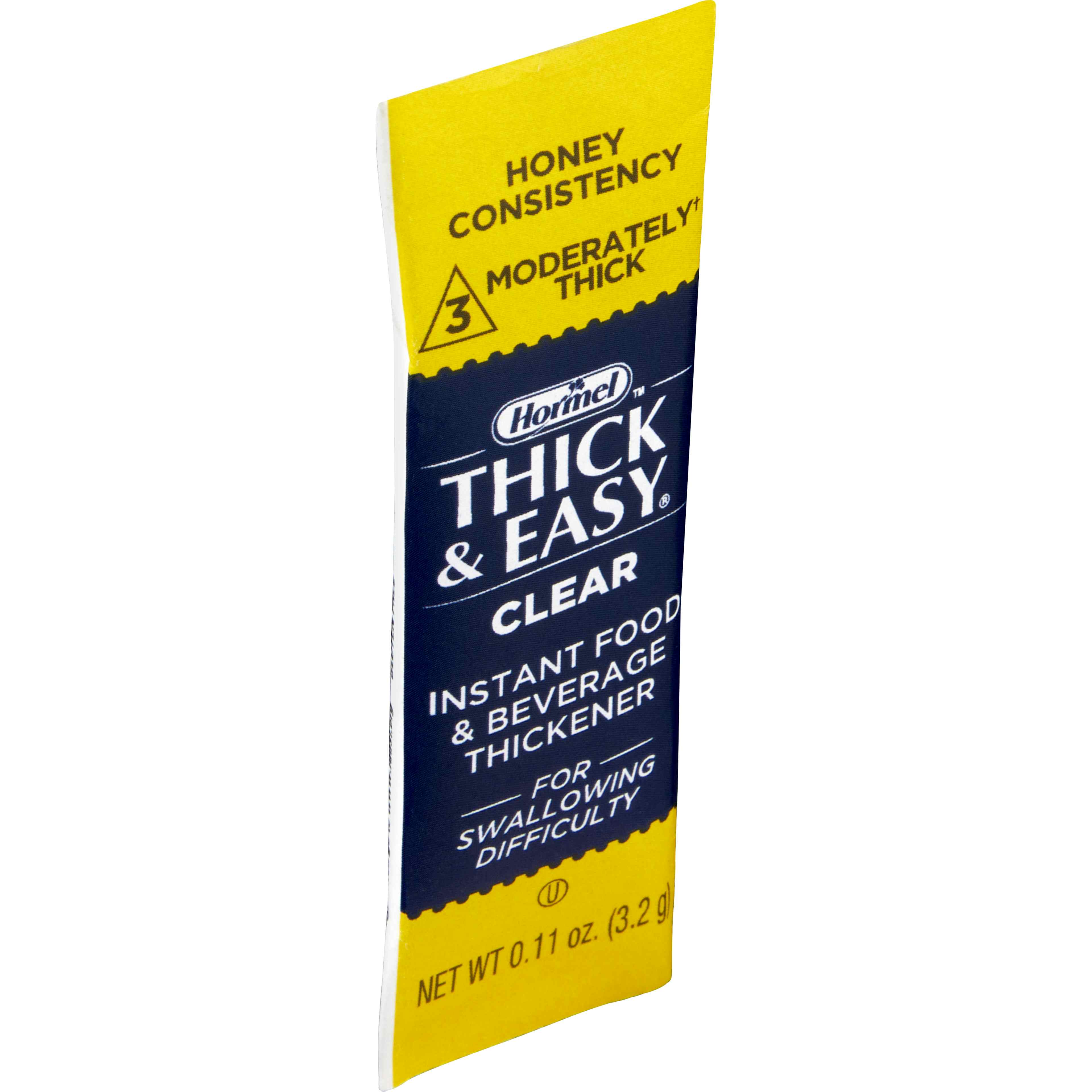Thick & Easy Clear Food & Beverage Thickeners, 3.2 Gram Packet of Powder