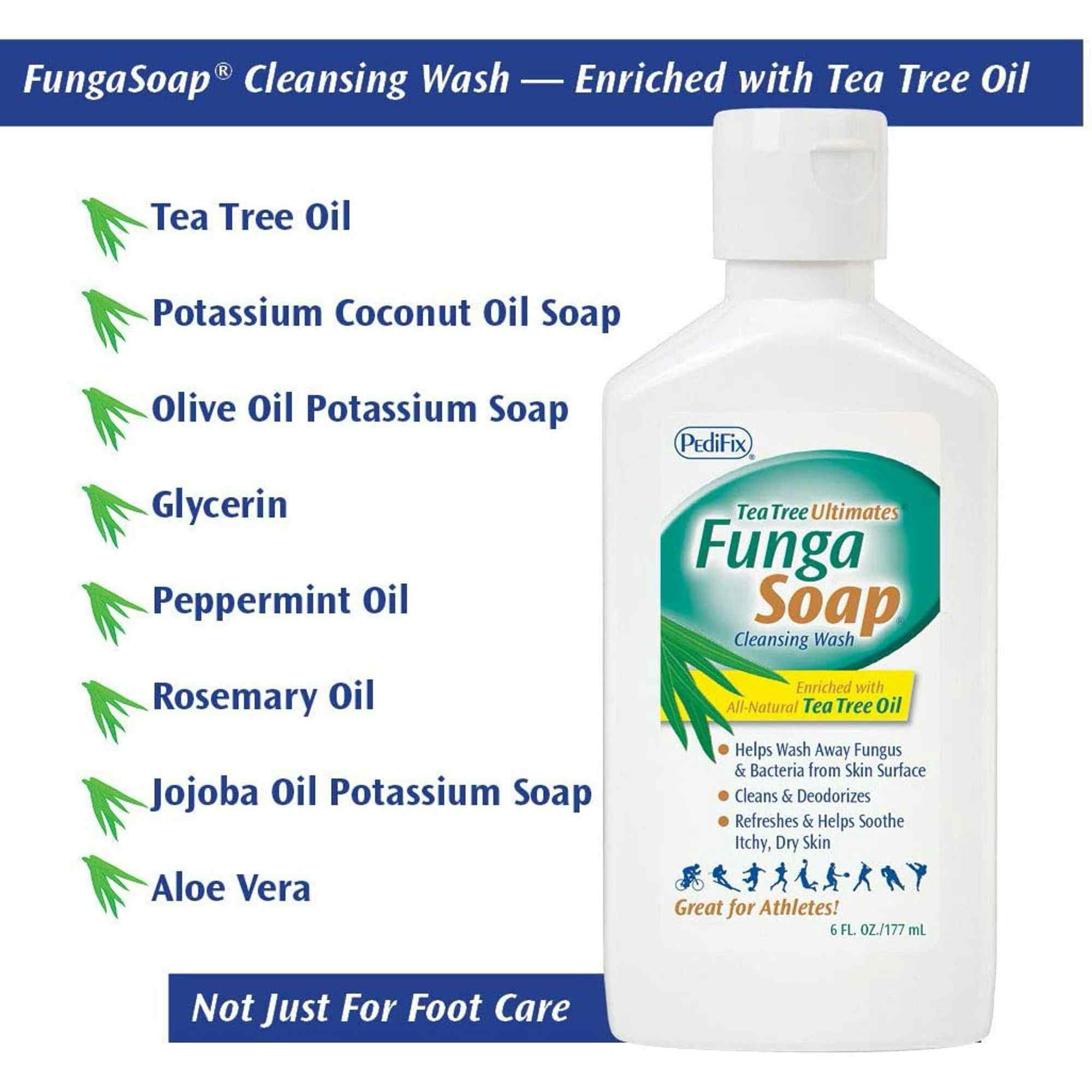 Tea Tree Ultimates Funga Soap Cleansing Wash Enriched with Tea Tree Oil, 13.5 oz., P3072, 1 Bottle