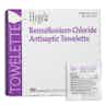 Hygea Benzalkonium Chloride Antiseptic Towelette, D35185, Case of 2000 (20 Boxes)