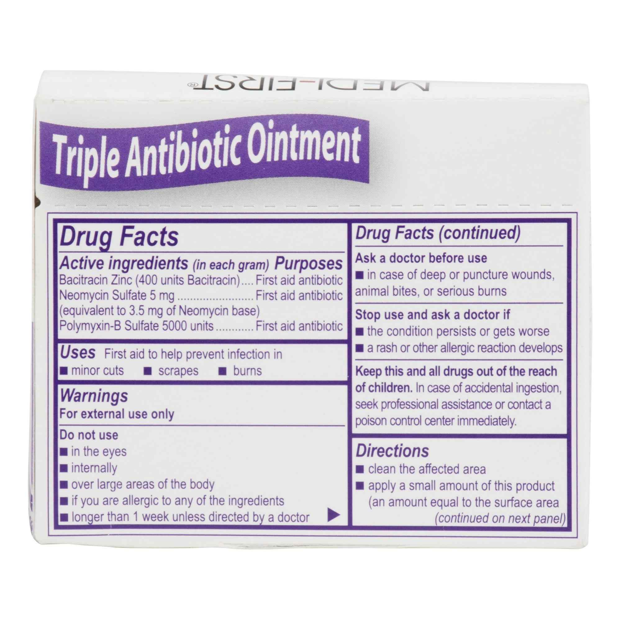 Medi-First Triple Antibiotic Ointment Packets, 0.5 Grams