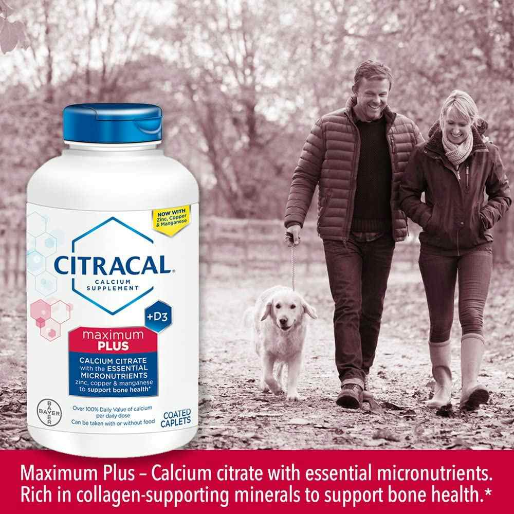 Citracal Maximum Calcium Citrate Formula with D3, 315 mg, 120 Coated Tablets, 01650053505, 1 Bottle