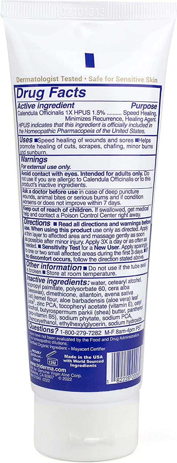 TriDerma MD Pressure Sore Relief Healing Cream, 4 oz, 21045, 1 Each