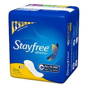 Stayfree Ultra Thin Pads, Regular Absorbency, 02595, Case of 176 (4 Packs)
