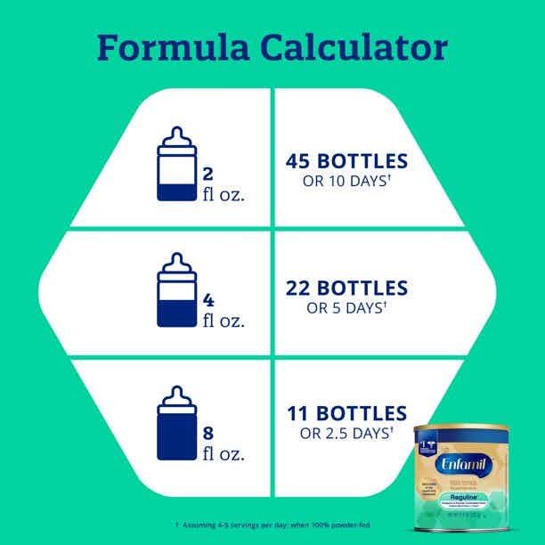 Enfamil Reguline Infant Formula, Powder, Formula Calculator