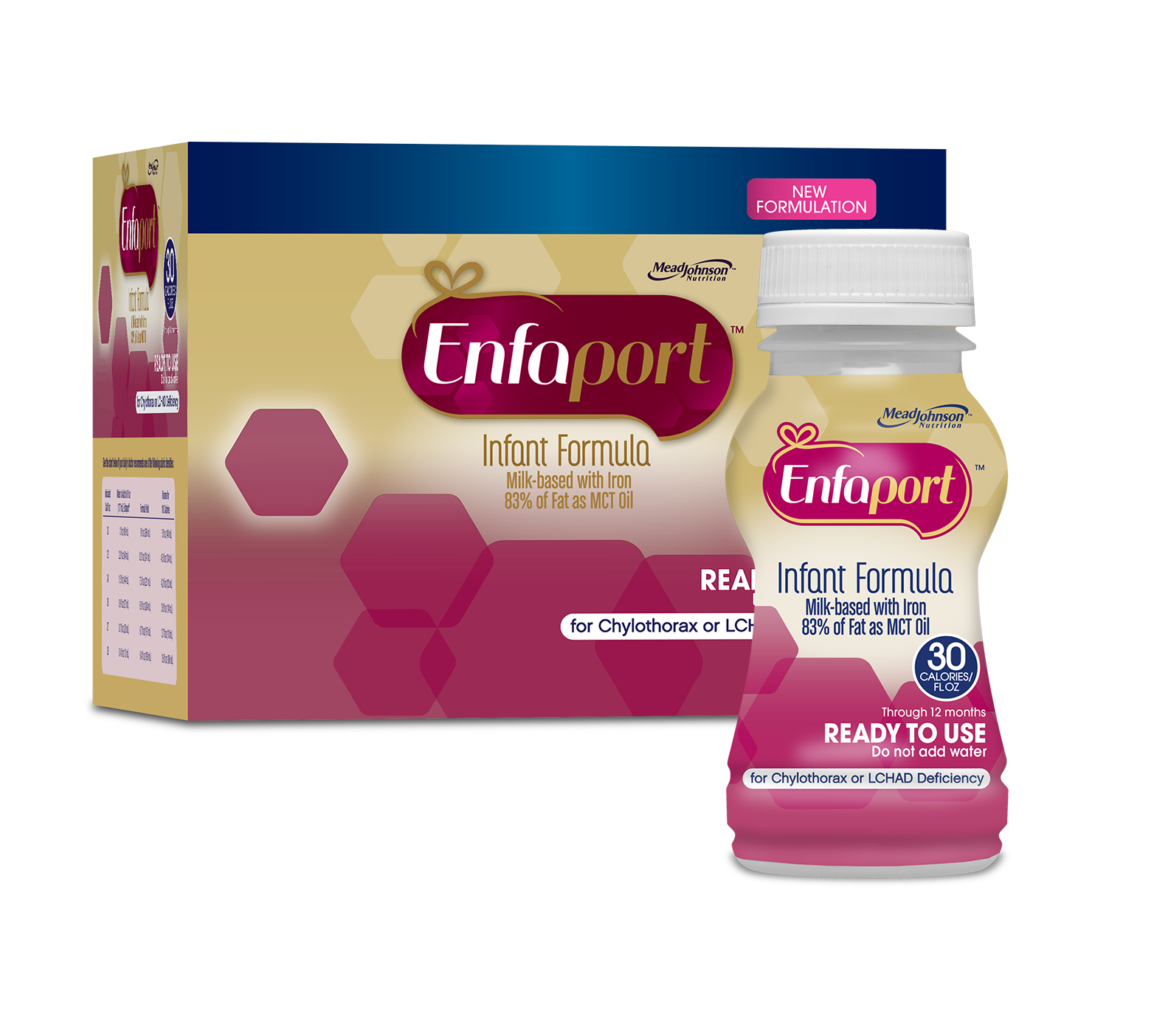 Enfamil Enfaport Infant Formula, Ready-to-Use Liquid, 6 oz., 129601, Case of 24 (4 Packs)