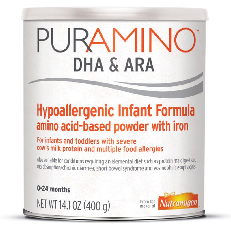 PurAmino DHA & ARA Hypoallergenic Amino-Based Infant & Toddler Powder Formula with Iron, 14.1 oz., 179101, 1 Each