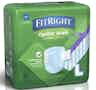 FitRight Restore Super Incontinence Briefs with Remedy Phytoplex, Maximum Absorbency, FITRESTORELGZ, Size L (44"-56") - Bag of 20