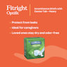 FitRight OptiFit Extra Incontinence Briefs with Center Tab, Heavy Absorbency,