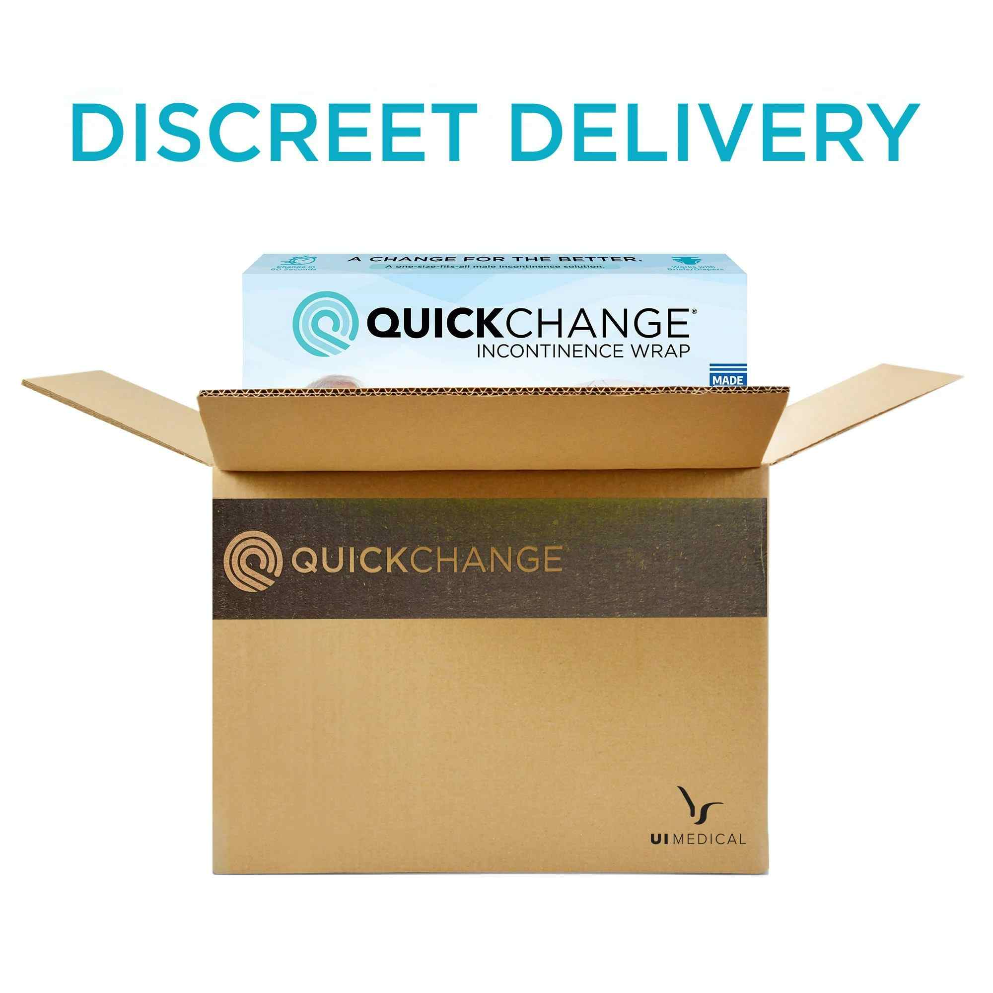 QuickChange Male Incontinence Wrap, Heavy Absorbency