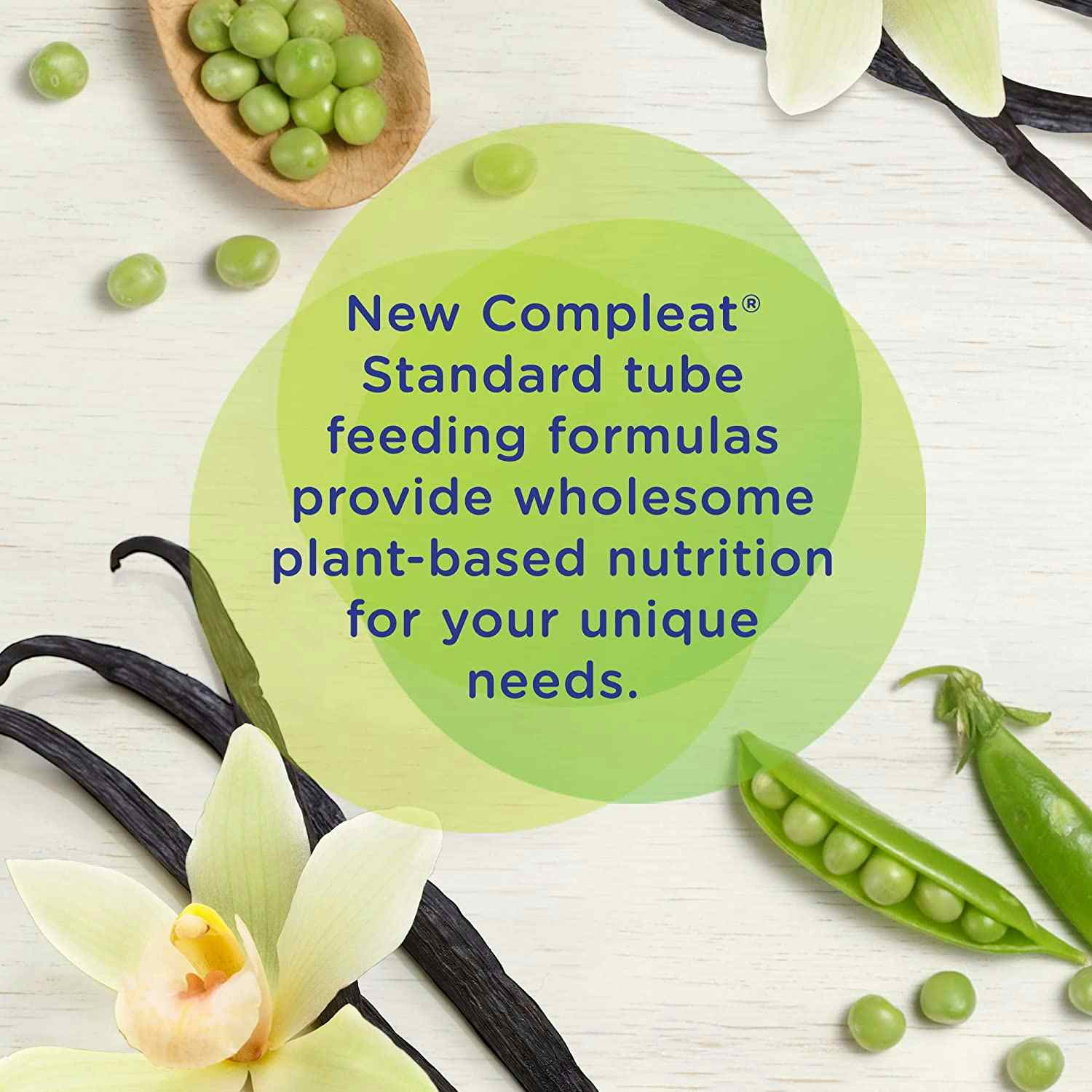 Nestle Compleat Standard Tube Feeding Formula, Vanilla Flavor, 8.45 oz. , 00043900540672, 1.4 Cal - Case of 24