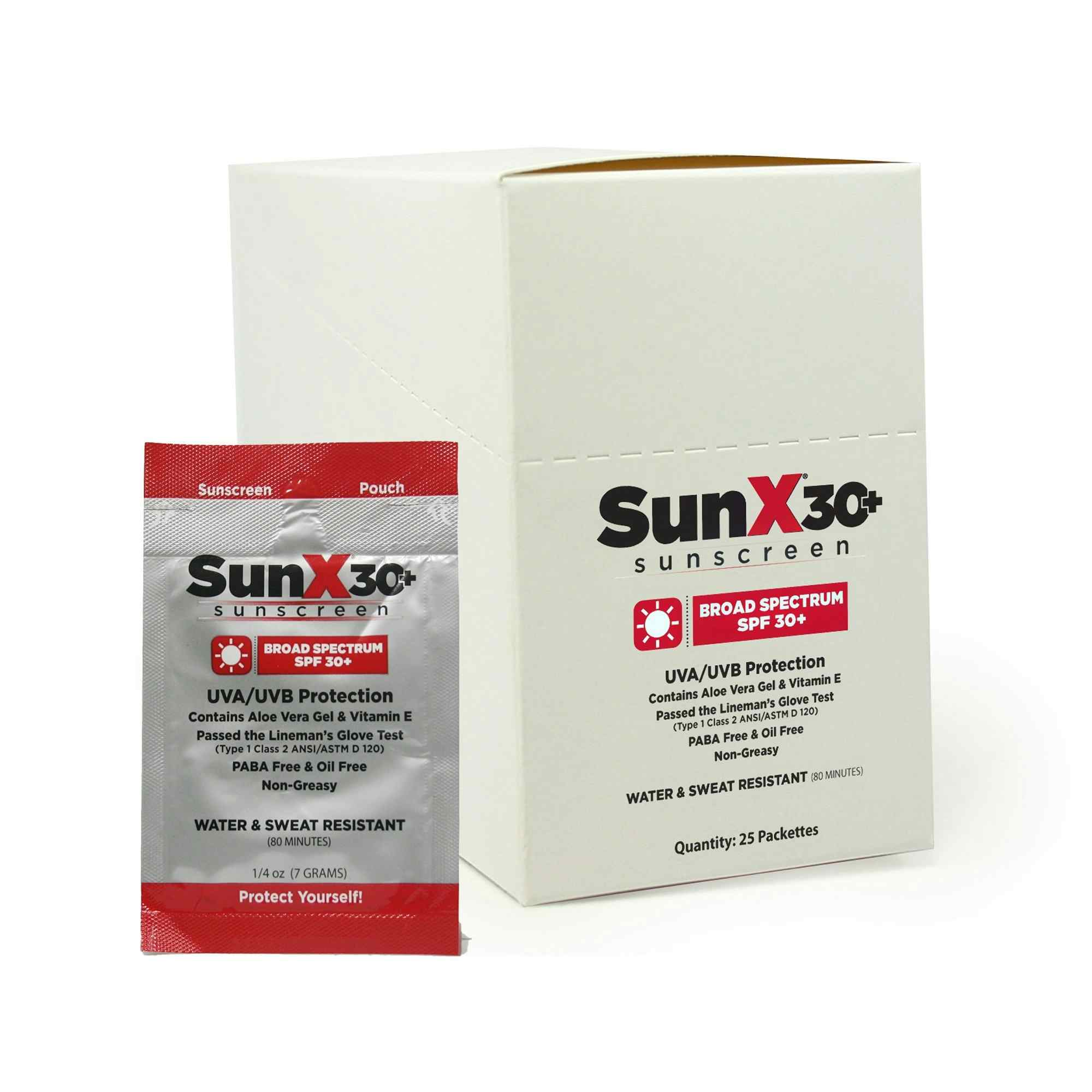 SunX SPF 30+ Sunscreen , 71430, Case of 200
