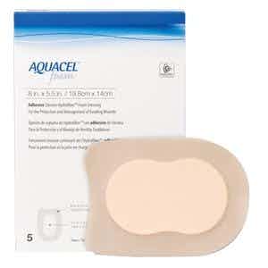 Aquacel Foam Gelling Adhesive Dressing, 420625, 8" X 5 1/2" Heel - Box of 5