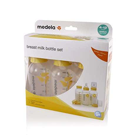 Medela Breast Milk Bottles with Nipples, 8 oz.