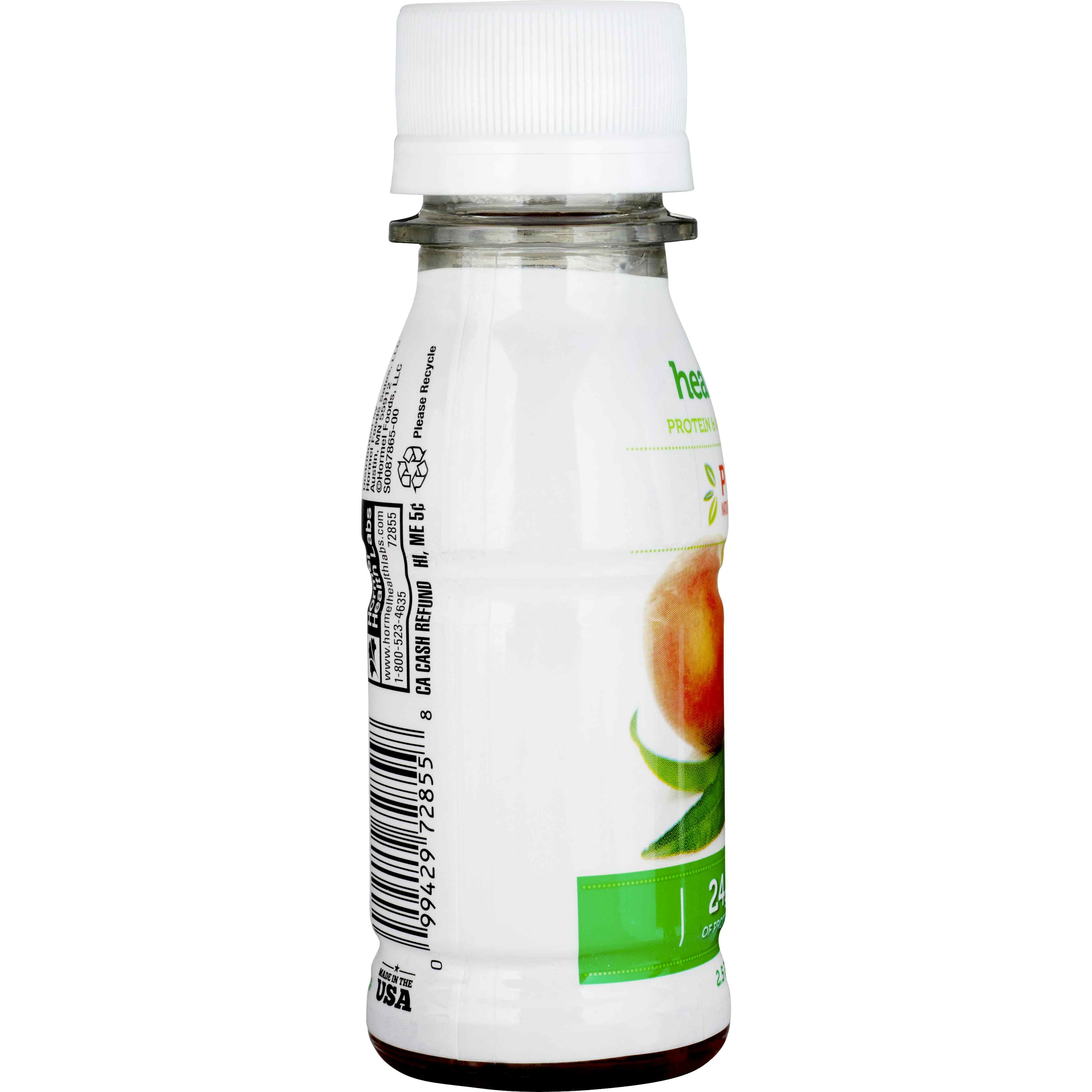 Healthy Shot Protein Supplement, Peach Flavor, 2.5 oz.