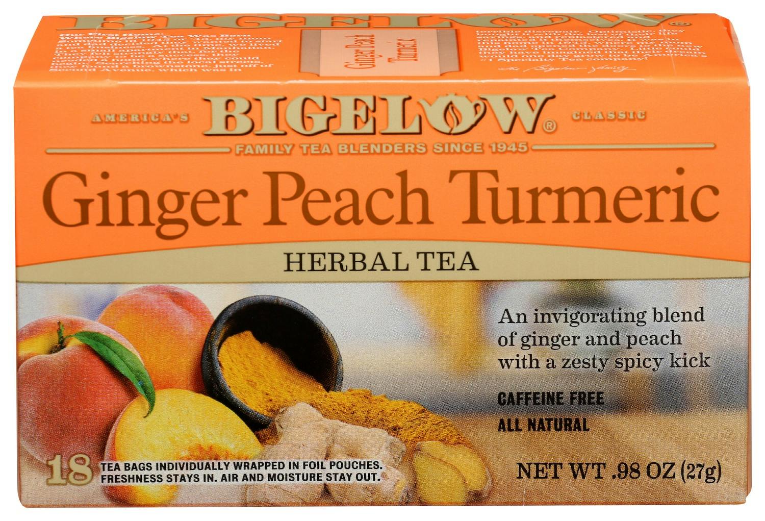 Bigelow Ginger Peach Tumeric Tea