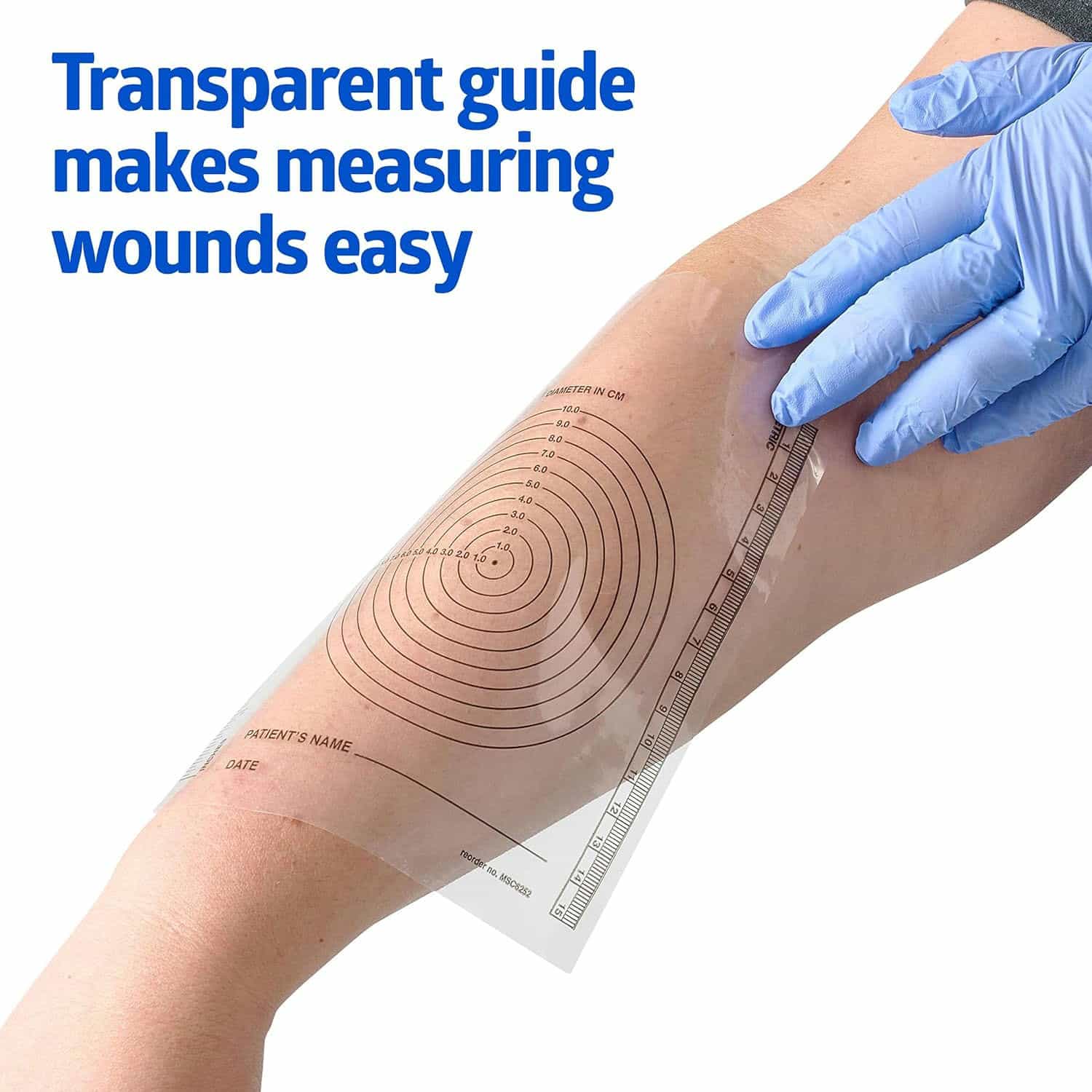 Medline Bullseye Plastic Wound Ruler | Carewell
