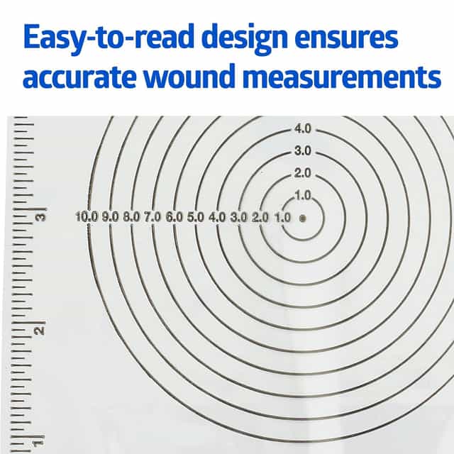 Medline Bullseye Plastic Wound Ruler | Carewell